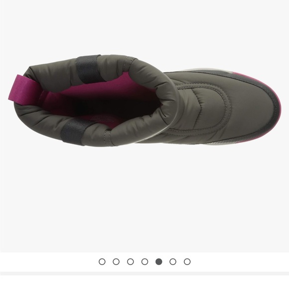 Sorel Childrens Whitney ll Puffy MID Waterproof Boots In Quarry/pink Sz 11 - Picture 3 of 14